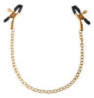 Anteprima: Nipple Clamps Nippelklemmen mit Kette in Gold