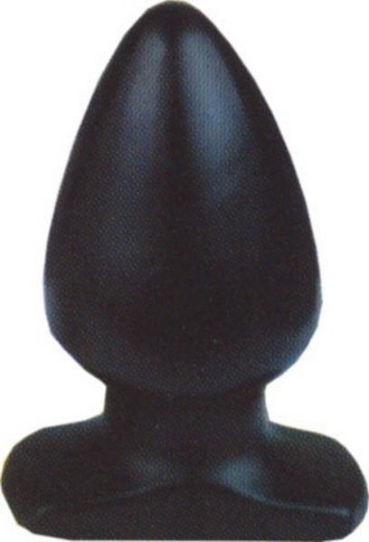 Nero anal plug nel formato Medio 9,7x5,4cm
