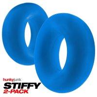 Anteprima: STIFFY 2er-Pack Bullen-Cockringe - Teal Ice