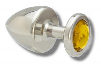 Anteprima: Buttplug 40 mm aus Edelstahl mit Kristall für geübte Nutzer