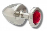 Anteprima: Buttplug Edelstahl 40 mm rot