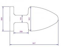 Anteprima: Buttplug aus Edelstahl Ø 50 mm