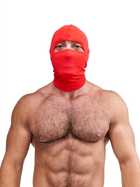 Lycra Ninja Hood rosso