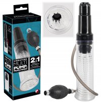 pompa per il pene 2 in 1 e masturbator per un piacere estremo Vibrating Multi Pump & Masturb