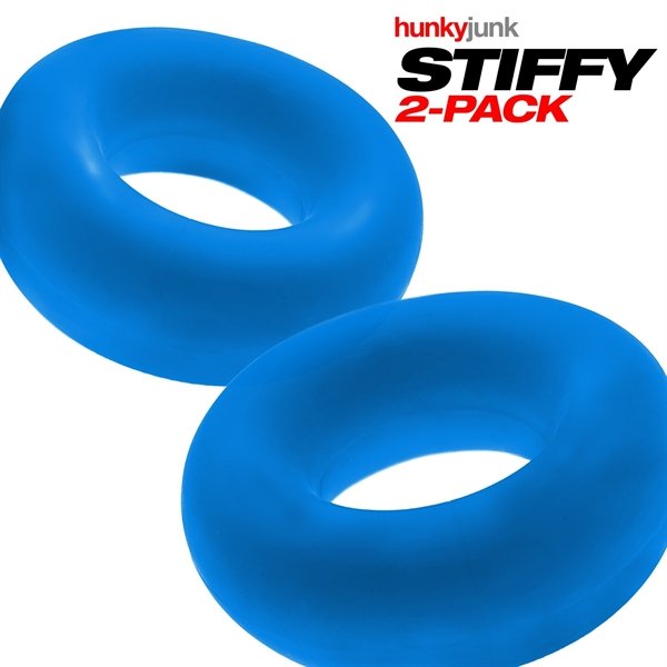 STIFFY 2er-Pack Bullen-Cockringe - Teal Ice