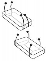 Anteprima: Polsini da letto in velluto